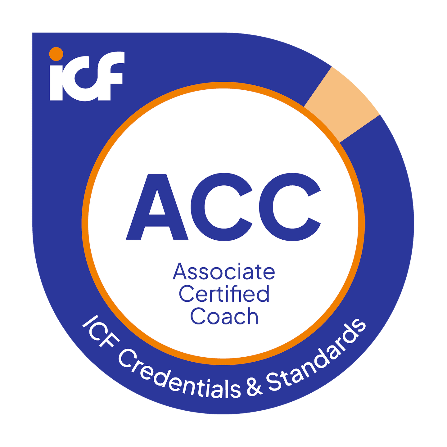 ICF Associate Certified Coach (ACC) credential badge